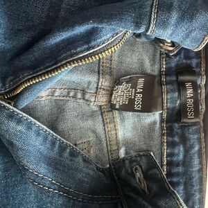 Rina Rossi Dark Blue Slim Straight Jeans